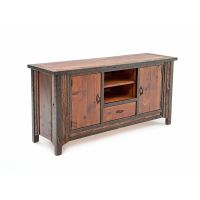 Western Woods Rustic Reclaimed TV Stand & Media Storage