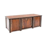 Western Woods Rustic Reclaimed Executive Desk
