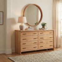 Dresser: Some lifestyle images are created with AI for visualization purposes. Crafted from natural solid wood, each piece is unique and will vary.