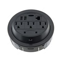 Flip- Top 3-Outlet, 2-USB, 1-Ethernet Port