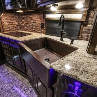 30" Apron Front Oil Rubbed Bronze Hammered Copper Single Basin Kitchen Sink
