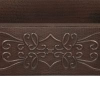 30" Apron Front Scroll Oil Rubbed Bronze Hammered Copper Single Basin Kitchen Sink