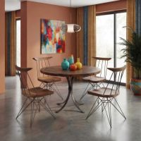 Barnwood Dining Table: Some lifestyle images are created with AI for visualization purposes. Crafted from natural solid wood, each piece is unique and will vary.