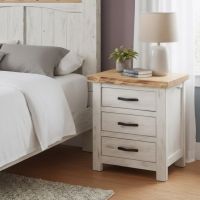Nightstand: Some lifestyle images are created with AI for visualization purposes. Crafted from natural solid wood, each piece is unique and will vary.