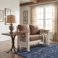 Barnwood End Table: Some lifestyle images are created with AI for visualization purposes. Crafted from natural solid wood, each piece is unique and will vary.