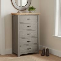 Chest: Some lifestyle images are created with AI for visualization purposes. Crafted from natural solid wood, each piece is unique and will vary.