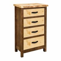 Canterbury 5 Drawer Lingerie Chest - Rustic Umber With Clear Finish
