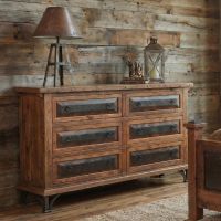 Barnwood Dresser: Some lifestyle images are created with AI for visualization purposes. Crafted from natural solid wood, each piece is unique and will vary.