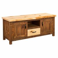 Canterbury Rustic TV Stand - Rustic Umber With Clear Finish