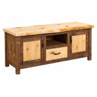 Canterbury Rustic TV Stand - Rustic Umber With Clear Finish