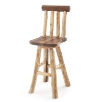 30" Black Walnut Side Barstool