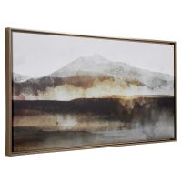 Splash of Land Framed Canvas