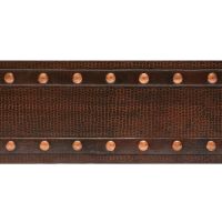 33" Apron Front Barrel Strap Oil Rubbed Bronze Hammered Copper 50/50 Double Basin Kitchen Sink
