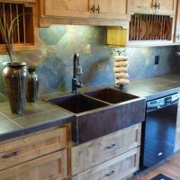 33" Apron Front Oil Rubbed Bronze Hammered Copper 50/50 Double Basin Kitchen Sink