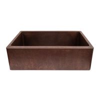 33" Apron Front Oil Rubbed Bronze Terra Firma Single Basin Kitchen Sink