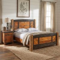 Nightstand: Some lifestyle images are created with AI for visualization purposes. Crafted from natural solid wood, each piece is unique and will vary.