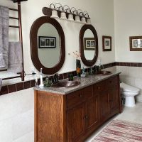 35″ Oval Forged Rivet Oil Rubbed Bronze Hammered Copper Mirror