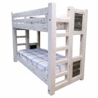 Catalina Cottage Barnwood Panel Timber Bunk Bed