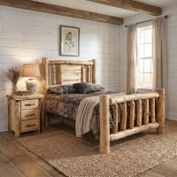 Rustic Nightstands: Some lifestyle images are created with AI for visualization purposes. Crafted from natural solid wood, each piece is unique and will vary.