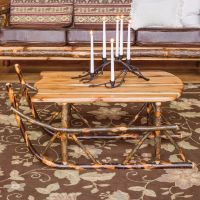 Saranac Hickory Sleigh Coffee Table