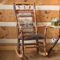 Saranac Hickory Log Rocker