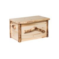 Rustic Colorado Aspen Log Blanket Chest - Standard Blanket Chest
