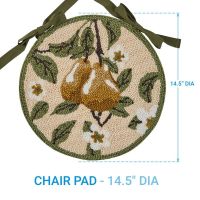 Golden Pear Hooked Chair Pad