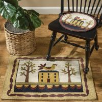 Bless Our Home Hooked Chair Pad