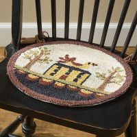 Bless Our Home Hooked Chair Pad