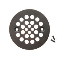 4.25" Round Oil Rubbed Bronze Solid Brass Shower Drain Cover