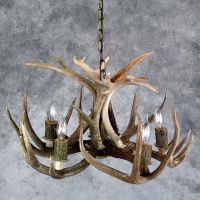 Whitetail Deer Chandelier (5 Lights)