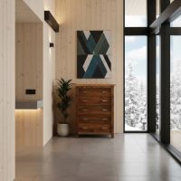 5 Drawer Chest: Some lifestyle images are created with AI for visualization purposes. Crafted from natural solid wood, each piece is unique and will vary.