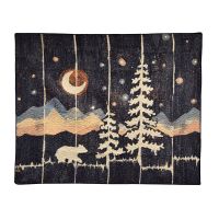Moonlit Bear Throw Blanket