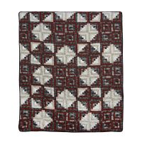 Log Cabin Star Throw