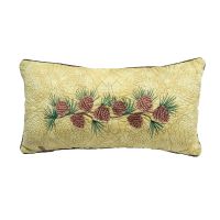 Cabin Raising Pine Cone Rectangle Decorative Pillow