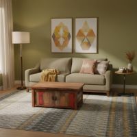 Barn Wood Coffee Table: Some lifestyle images are created with AI for visualization purposes. Crafted from natural solid wood, each piece is unique and will vary.