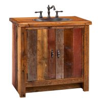 Back to the Barn Reclaimed Barn Wood Vanity - 24" - 42" Sink Center