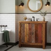 Vanity: Some lifestyle images are created with AI for visualization purposes. Crafted from natural solid wood, each piece is unique and will vary.