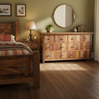 6 Drawer Dresser: Some lifestyle images are created with AI for visualization purposes. Crafted from natural solid wood, each piece is unique and will vary.