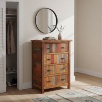 Rustic Chest: Some lifestyle images are created with AI for visualization purposes. Crafted from natural solid wood, each piece is unique and will vary.