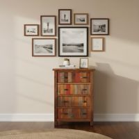 Rustic Chest: Some lifestyle images are created with AI for visualization purposes. Crafted from natural solid wood, each piece is unique and will vary.