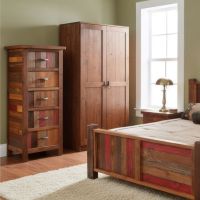 Rustic Lingerie Chest: Some lifestyle images are created with AI for visualization purposes. Crafted from natural solid wood, each piece is unique and will vary.