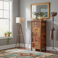 Rustic Chest: Some lifestyle images are created with AI for visualization purposes. Crafted from natural solid wood, each piece is unique and will vary.