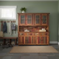 Rustic Buffett: Some lifestyle images are created with AI for visualization purposes. Crafted from natural solid wood, each piece is unique and will vary.