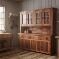 Buffett And Hutch: Some lifestyle images are created with AI for visualization purposes. Crafted from natural solid wood, each piece is unique and will vary.