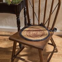 Wood Slices Hooked Chair Pad