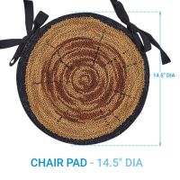 Wood Slices Hooked Chair Pad