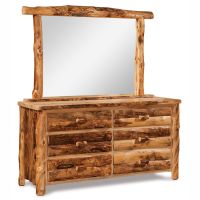Aspen Highlands 6 Drawer Log Dresser - Mirror not included or available