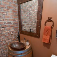 7" Oil Rubbed Bronze Hammered Copper Towel Ring