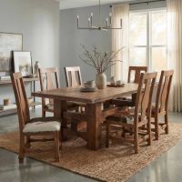 Reclaimed Wood Table: Some lifestyle images are created with AI for visualization purposes. Crafted from natural solid wood, each piece is unique and will vary.